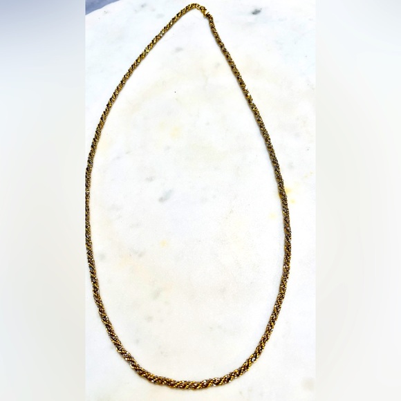 Jewelry Rope Chain Necklace 2 Tone Gold And Silver Tone 27 Long Poshmark
